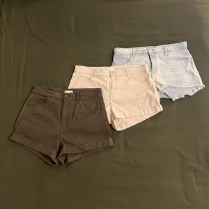 3 gently used H&M shorts - size 12